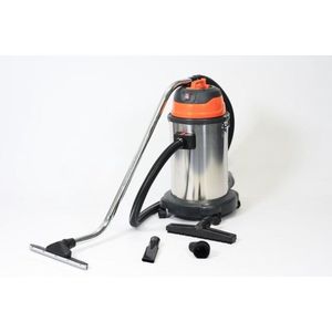 Stof en waterzuiger 1200 watt 30 liter  - RVS