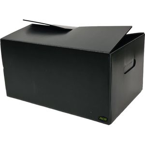 Ace Verpakkingen - RE-USE Move Bookbox - 1 stuk - 37L - 50KG Draagvermogen - Kunststof Verhuisdoos - Boekendoos - Herbruikbaar - Opbergdoos