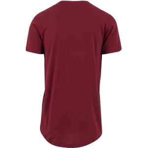 Urban Classics - Shaped Long Heren T-shirt - 2XL - Rood