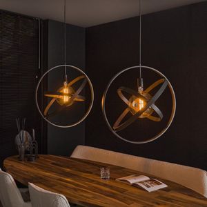 Hanglamp 2-Lichts Galaxy Artic Zwart - Giga Meubel