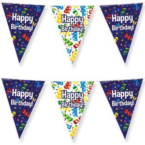Paperdreams Vlaggenlijn - 2 st - Happy birthday/verjaardags feest - 10m