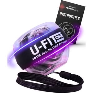 U Fit One LED Wrist Trainer Ball met Autostart - Handtrainer - Forceball - Pols Trainerball - Spinner - Polstrainer - Stressbal