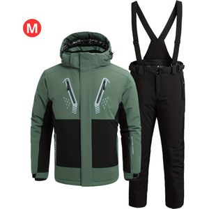 Skipak - SkiBroek - Skijas - Ski Suit - Wintersport - Heren - 2-Delig - Groen - Winter - Maat L