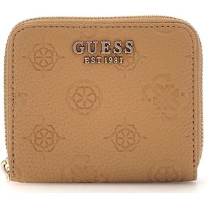 GUESS Portemonnee Cresidia SLG Zip Around Wallet Beige Lichtbruin