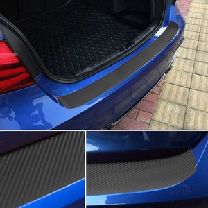 Carbon Look Bescherm Lijst Sticker Folie Achterbumper Bumper Fiat 500 Punto Panda Evo Grande Stilo