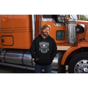 Rick & Rich Keep on Truckin - Hoodie XXL - California Diesel Hoodie - Hoodie heren met print -Brothers Skull 1985 Hoodie - Hoodie heren ronde hals -Diesel Brothers Hoodie