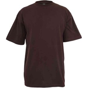 Urban Classics - Tall Heren T-shirt - S - Bruin