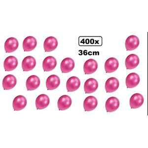 400x Super kwaliteit ballonnen metallic pink 36cm