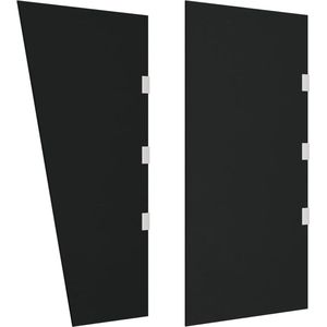 vidaXL-Zijpanelen-voor-deurluifel-2-st-gehard-glas-zwart