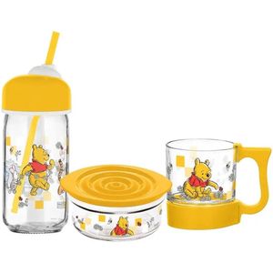 Winnie the Pooh - Winnie the Pooh 3 delige set (glas)