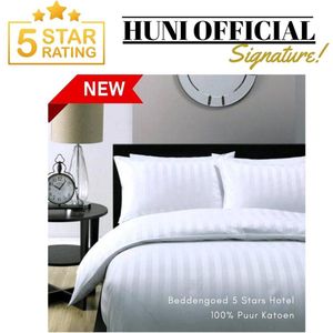 Luxe - Hoeslaken - 160x200 - Uni - Satijn Streep - Hotel Kwaliteit Satin Stripe - Wit