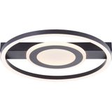 Brilliant Maureen - Plafondlamp - LED 22W - 3000K - Zwart