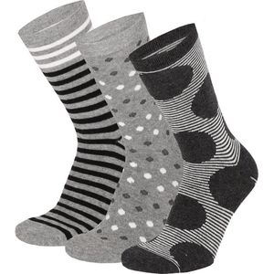 Apollo - Dames sokken Fashion - Multi color - 6-Pak - Maat 35/42 - Damessokken maat 35 38 - Damessokken maat 39 42 - Sokken Dames - Sokken Dames 39 42 - Multipack sokken