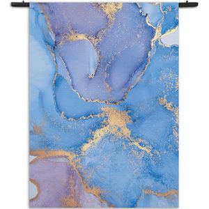 Mezo Wandkleed Marmer Look Colored 04 Rechthoek Verticaal XL (210 X 150 CM) - Wandkleden - Met roedes