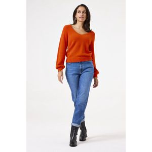 GARCIA Dames Trui Oranje Long mouws - Maat M