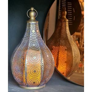 Luxform marokkaans sfeerlicht met led kaars op batterij