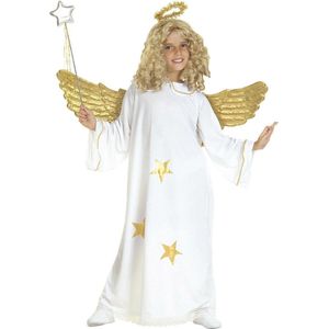 WIDMANN - Verkleedpak engelen ster voor kinderen - 140 (8-10 jaar) - Kinderkostuums