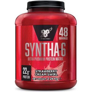 BSN Syntha-6 Protein Eiwitshake - Proteine Poeder Strawberry Cream Swirl - Premium Whey Protein - 2260 gram (48 shakes)