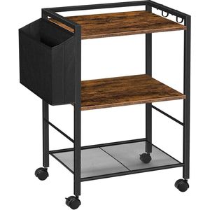Printertafel - Stevig en Ruimtebesparend - Ideaal voor Thuis en Kantoor - Met Opbergruimte en Wielen - Organiseer je Werkplek Efficiënt - Praktisch en Functioneel Design
