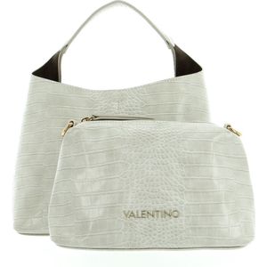 VALENTINO Schoudertas Shopper Wool Shopping Bag Ghiaccio / Taupe Crème