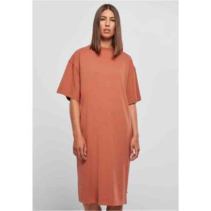 Urban Classics - Organic Long Oversized Tee Korte jurk - S - Oranje