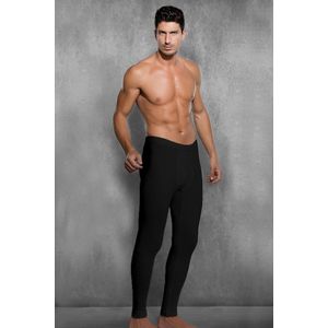 Zwart Thermobroek - Maat S - %49 Viscose - Thermo legging - Thermo onderbroek lang voor heren - Thermokleding