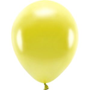 300x Gele ballonnen 26 cm eco/biologisch afbreekbaar - Milieuvriendelijke ballonnen