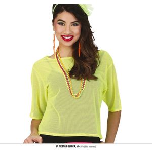 Fiestas Guirca - Visnet shirt neon geel (kort)