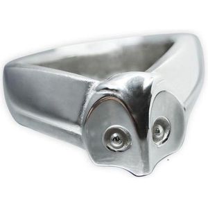 AuBor ®. Zilveren ring. De uil ""Ukuli"" 20mm