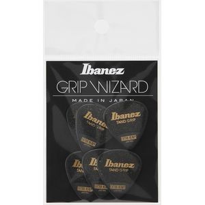 Ibanez PA16XSG-BK Sand Grip Plectrums 1.2mm (Black) - Plectrum set