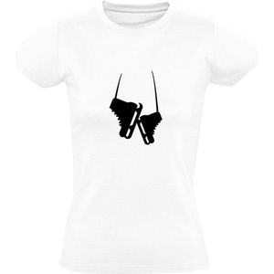 Schaatsen Dames T-shirt | wintersport | winter | Wit