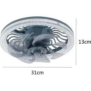 Plafondventilator Slaapkamer - Plafonniere Met Ventilator - Plafondventilator Met Verlichting - Ventilator - Plafondventilator Afstandsbediening - Goud