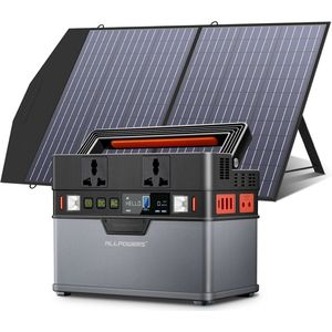 Allpowers® Solar Power Station 288Wh 78000mAh - Zonnepaneel 100W - Generator Zonne Energie - Met app bedienbaar