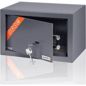 Veiligheidskluis 20x31x20cm voor thuis - Opbergkluis met dubbelbaardslot - Krasvrije afwerking - 11 L veilige opslag