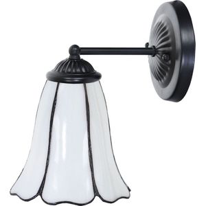 Art Deco Trade - Tiffany wandlamp zwart met Liseron ""Akkerwinde