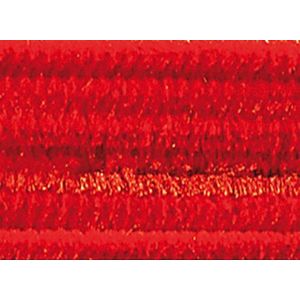 Chenilledraad Folia 50cm lang - 10 stuks rood