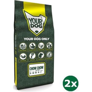 2x12 kg Yourdog chow chow volwassen hondenvoer