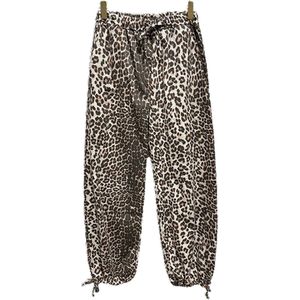 Dilena fashion Broek katoen cotton luipaard panter print jogging style