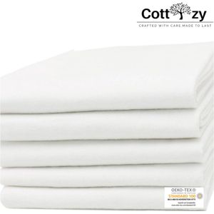 Cottzy Flanellen Luiers- Flanellen doeken-Set van 5 stuks-70x80cm
