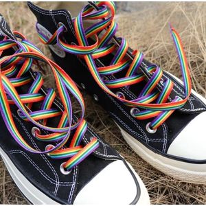 LGBT schoenveters - gaypride veters - gay schoenveter - gay pride - veters regenboog - Regenboog veters - kleur veters - Gay - lesbian - trans - cadeau - geschenk - gift - verjaardag - feestdag – verassing – pride – respect – ecual – lgbt – bi
