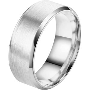 Despora - Ring (glad) - Ringen - Ring Dames - Ring Heren - Zilverkleurig - (20.00 mm / maat 63)