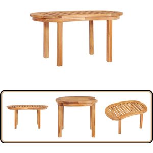 vidaXL Salontafel 90x50x45cm Massief Teakhout Salontafel - Teak Houten Tafel - Buitentafel - Tuin Tafel - Lounge Tafel