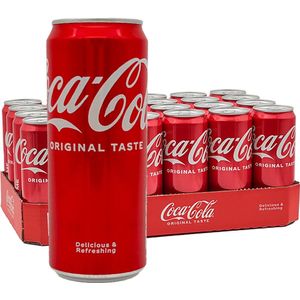 Frisdrank Coca Cola Regular blikje 0.33l - 24 stuks