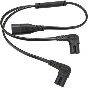 IEC320 Dubbele C7-splitterkabel met 1 in 2 uit voor LCD-monitor - Bureaulamp aansluiting .