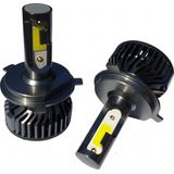 H4 koplamp set | 2x LED COB xenon wit 6000K | 2x36W 9-32V