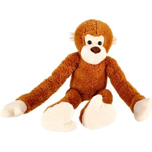 Pluchiez Knuffel Aap Met Lange Armen 80 Cm Bruin
