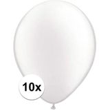 Qualatex ballonnen parel wit 10 stuks