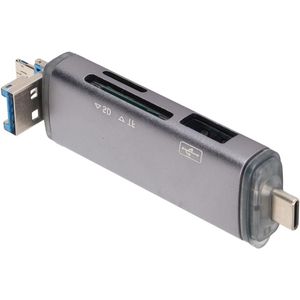 Micro-USB OTG-adapter en USB 2.0 SD-kaartlezer voor Android, PC en Laptop - Draagbare Geheugenkaartlezer met 5 Gbps Gegevensoverdracht