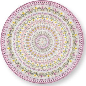 Pip Studio Lily & Lotus bord ⌀32cm - Moon delight Multi - serveerbord - onderbord - Lila - Roze bord