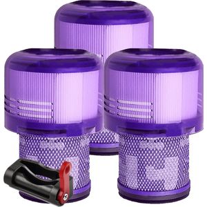 HEPA-filter - 3 stuks - Geschikt voor Dyson V11, SV14 en V15 steelstofzuigers inclusief trigger